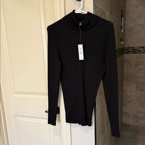 White House Black Market Ribbed Knit Top